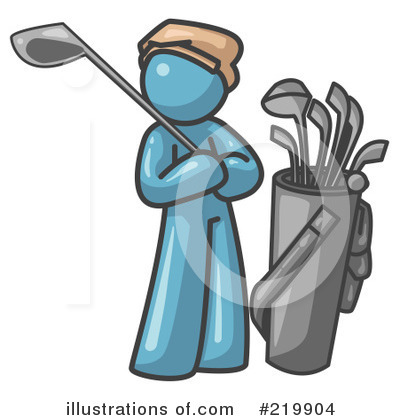 Royalty-Free (RF) Golfing Clipart Illustration by Leo Blanchette - Stock Sample #219904