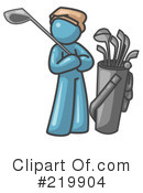 Golfing Clipart #219904 by Leo Blanchette