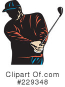 Golfing Clipart #229348 by patrimonio