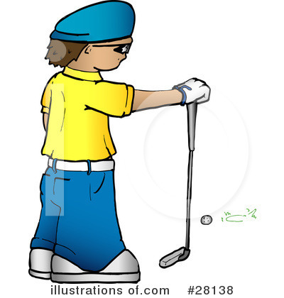Royalty-Free (RF) Golfing Clipart Illustration by KJ Pargeter - Stock Sample #28138