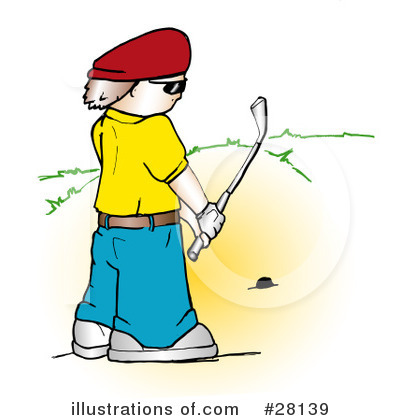 Royalty-Free (RF) Golfing Clipart Illustration by KJ Pargeter - Stock Sample #28139