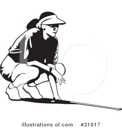 Royalty-Free (RF) Golfing Clipart Illustration by David Rey - Stock Sample #31017