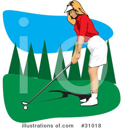 Golfing Clipart #31018 by David Rey