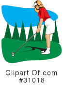 Golfing Clipart #31018 by David Rey