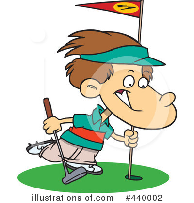 Royalty-Free (RF) Golfing Clipart Illustration by toonaday - Stock Sample #440002