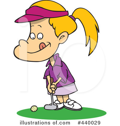 Royalty-Free (RF) Golfing Clipart Illustration by toonaday - Stock Sample #440029