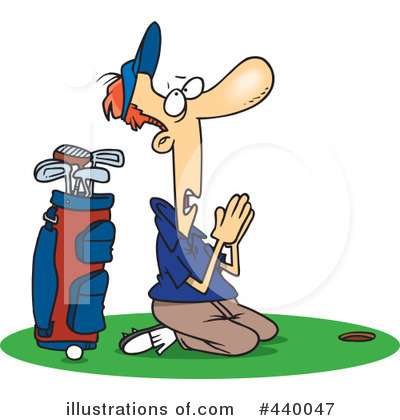 Royalty-Free (RF) Golfing Clipart Illustration by toonaday - Stock Sample #440047