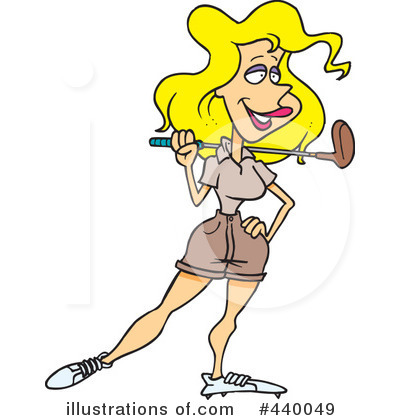 Royalty-Free (RF) Golfing Clipart Illustration by toonaday - Stock Sample #440049