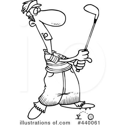 Royalty-Free (RF) Golfing Clipart Illustration by toonaday - Stock Sample #440061