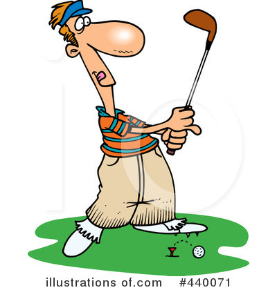 Royalty-Free (RF) Golfing Clipart Illustration by toonaday - Stock Sample #440071