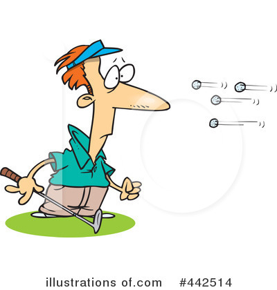 Royalty-Free (RF) Golfing Clipart Illustration by toonaday - Stock Sample #442514