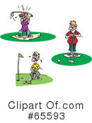 Golfing Clipart #65593 by Dennis Holmes Designs
