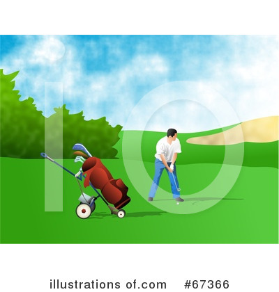 Royalty-Free (RF) Golfing Clipart Illustration by Prawny - Stock Sample #67366