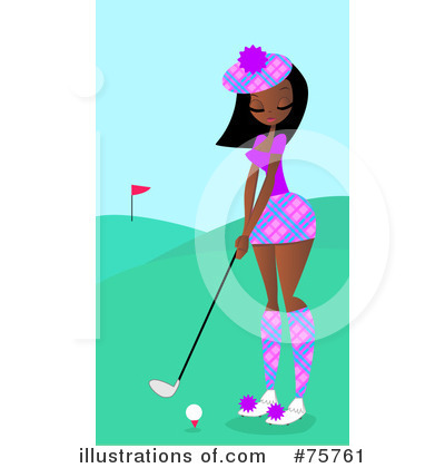 Royalty-Free (RF) Golfing Clipart Illustration by peachidesigns - Stock Sample #75761