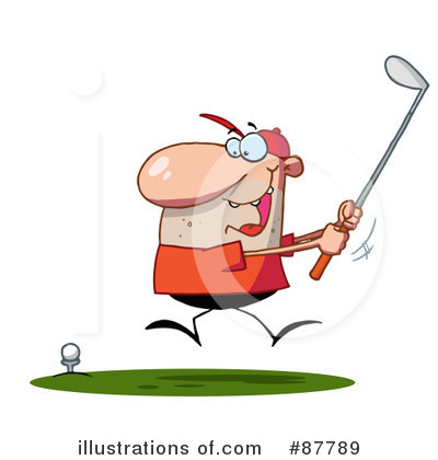 Royalty-Free (RF) Golfing Clipart Illustration by Hit Toon - Stock Sample #87789