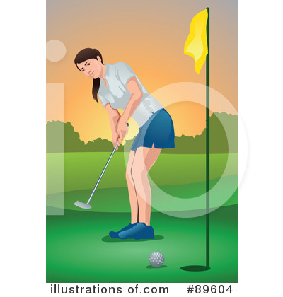 Royalty-Free (RF) Golfing Clipart Illustration by mayawizard101 - Stock Sample #89604