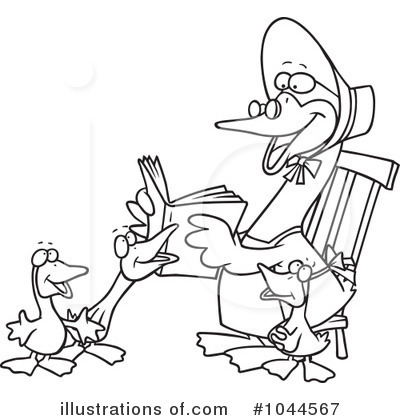 Royalty-Free (RF) Goose Clipart Illustration by toonaday - Stock Sample #1044567