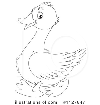 Royalty-Free (RF) Goose Clipart Illustration by Alex Bannykh - Stock Sample #1127847