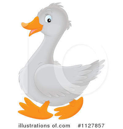 Royalty-Free (RF) Goose Clipart Illustration by Alex Bannykh - Stock Sample #1127857