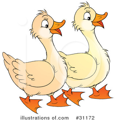 Royalty-Free (RF) Goose Clipart Illustration by Alex Bannykh - Stock Sample #31172
