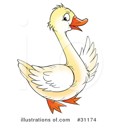 Royalty-Free (RF) Goose Clipart Illustration by Alex Bannykh - Stock Sample #31174
