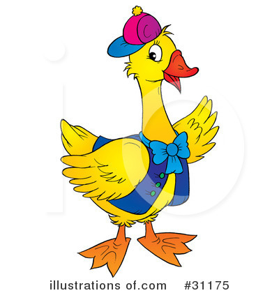 Royalty-Free (RF) Goose Clipart Illustration by Alex Bannykh - Stock Sample #31175