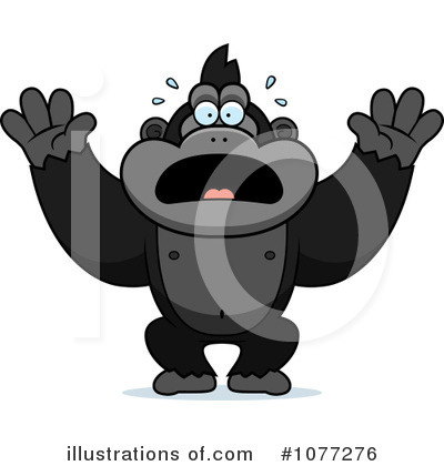 Royalty-Free (RF) Gorilla Clipart Illustration by Cory Thoman - Stock Sample #1077276