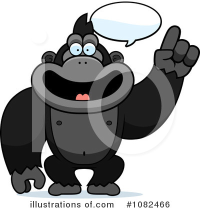 Royalty-Free (RF) Gorilla Clipart Illustration by Cory Thoman - Stock Sample #1082466