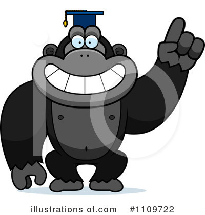 Royalty-Free (RF) Gorilla Clipart Illustration by Cory Thoman - Stock Sample #1109722
