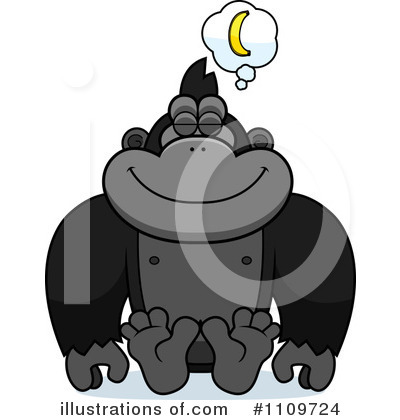 Royalty-Free (RF) Gorilla Clipart Illustration by Cory Thoman - Stock Sample #1109724