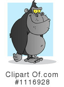 Gorilla Clipart #1116928 by Hit Toon