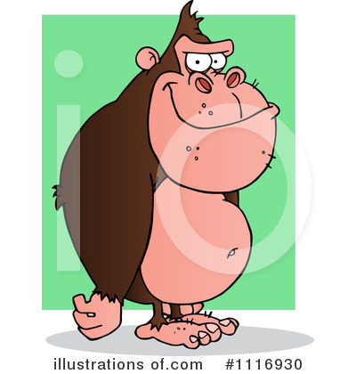 Gorilla Clipart #1116930 by Hit Toon