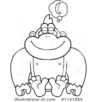Royalty-Free (RF) Gorilla Clipart Illustration by Cory Thoman - Stock Sample #1141684