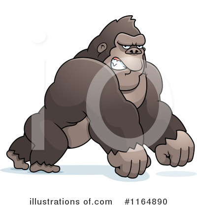 Gorilla Clipart #1164890 by Cory Thoman