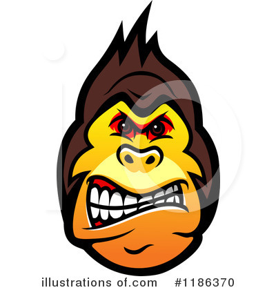 Gorilla Clipart #1186370 by Vector Tradition SM