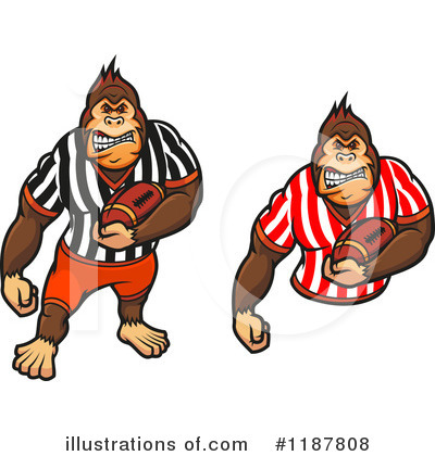 Royalty-Free (RF) Gorilla Clipart Illustration by Vector Tradition SM - Stock Sample #1187808