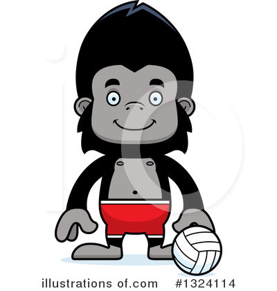 Royalty-Free (RF) Gorilla Clipart Illustration by Cory Thoman - Stock Sample #1324114