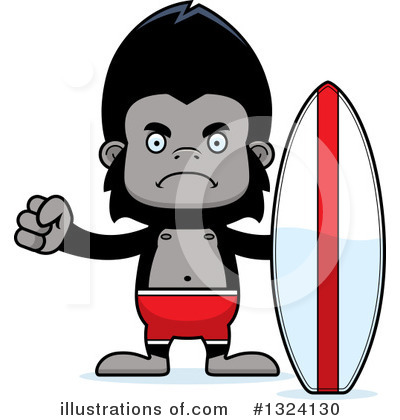 Royalty-Free (RF) Gorilla Clipart Illustration by Cory Thoman - Stock Sample #1324130