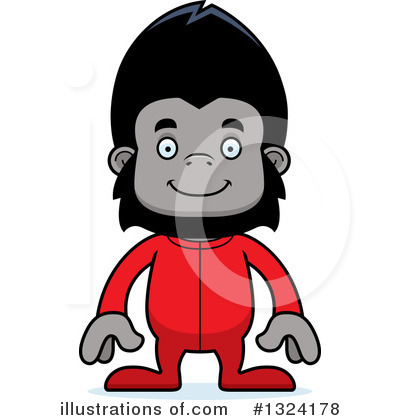 Royalty-Free (RF) Gorilla Clipart Illustration by Cory Thoman - Stock Sample #1324178