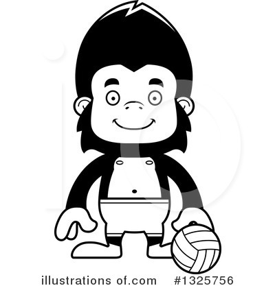 Royalty-Free (RF) Gorilla Clipart Illustration by Cory Thoman - Stock Sample #1325756