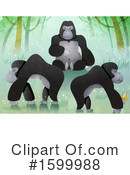 Gorilla Clipart #1599988 by BNP Design Studio