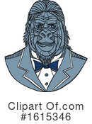 Gorilla Clipart #1615346 by patrimonio