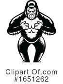 Gorilla Clipart #1651262 by patrimonio