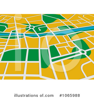 Gps Map Clipart #1065988 by Vector Tradition SM
