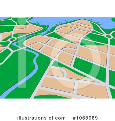 Royalty-Free (RF) Gps Map Clipart Illustration by Vector Tradition SM - Stock Sample #1065989