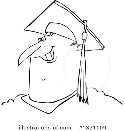 Royalty-Free (RF) Graduate Clipart Illustration by djart - Stock Sample #1321109