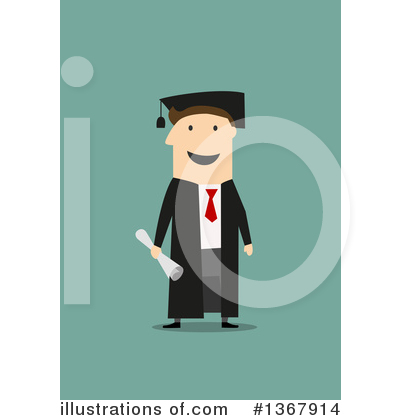 Royalty-Free (RF) Graduate Clipart Illustration by Vector Tradition SM - Stock Sample #1367914
