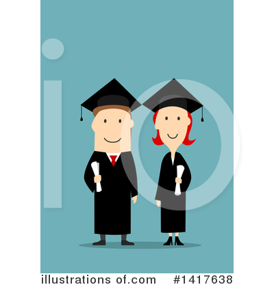 Graduation Clipart #1417638 by Vector Tradition SM