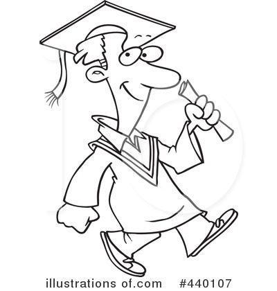 Royalty-Free (RF) Graduate Clipart Illustration by toonaday - Stock Sample #440107