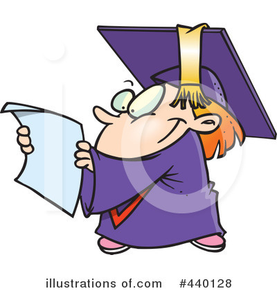 Royalty-Free (RF) Graduate Clipart Illustration by toonaday - Stock Sample #440128